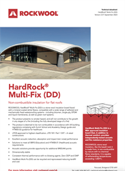ROCKWOOL Ltd Technical datasheet HardRock® Multi-Fix (DD)