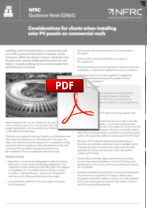 NFRC GN65 Considerations for clients when installing PV panels on commercial roofs (MRK261).pdf.png