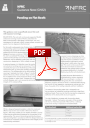 NFRC GN12 Ponding on Flat Roofs (MRK209).pdf GN08 Underlay Labelling and Suitability.pdf.png