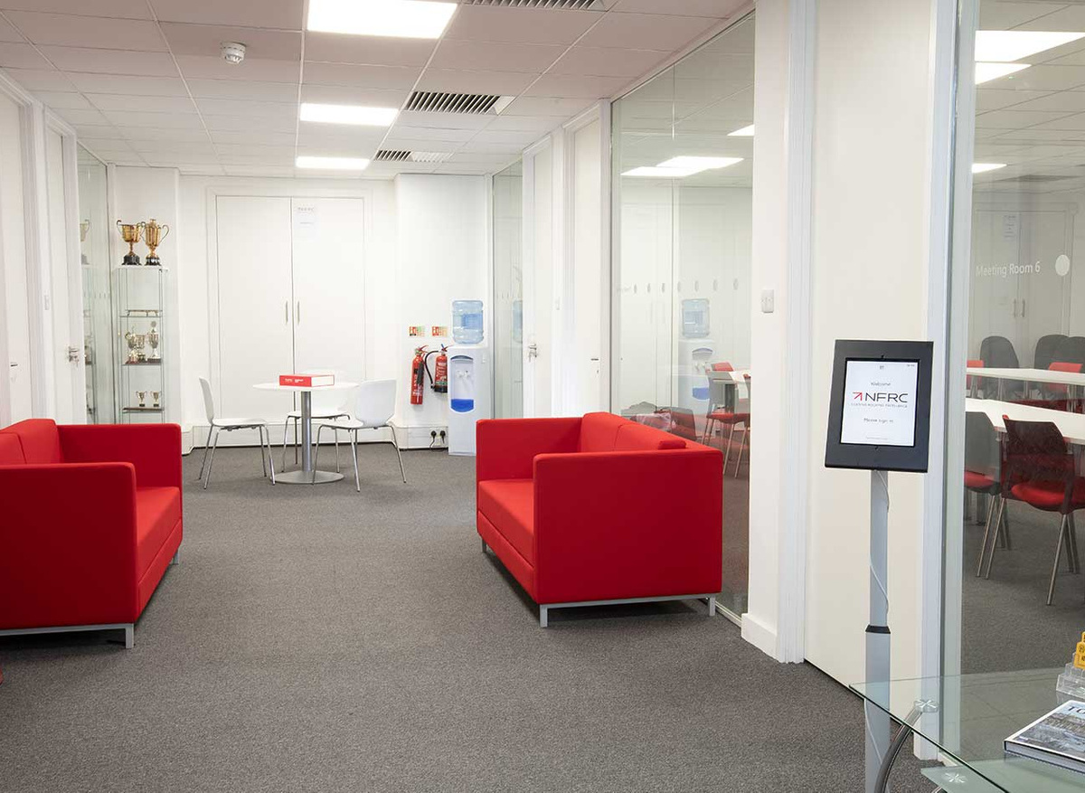 Meeting room reception area