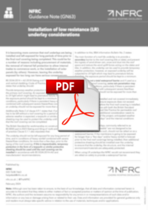 NFRC GN63 Installation of low resistance (LR) underlay considerations (MRK250).pdf.png