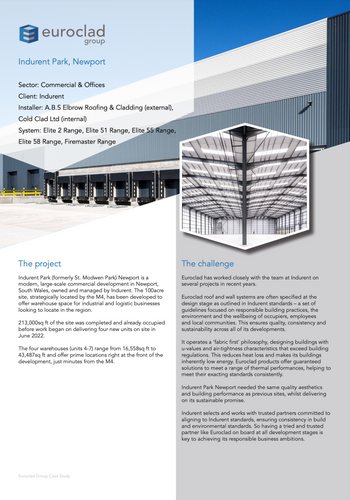 euroclad group indurent newport case study